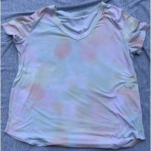 Pastel Rainbow V-Neck Tee